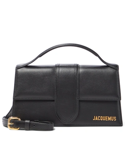 Jacquemus Le Bambino Small Leather Shoulder Bag In Black
