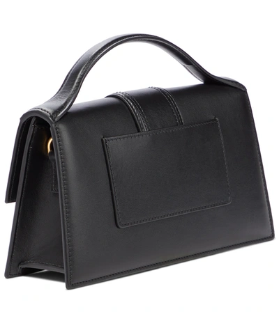 Jacquemus Le Bambino Small Leather Shoulder Bag In Black