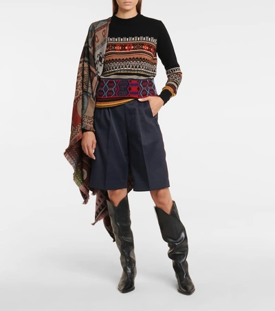 Shop Etro Wool-blend Sweater In Multicoloured