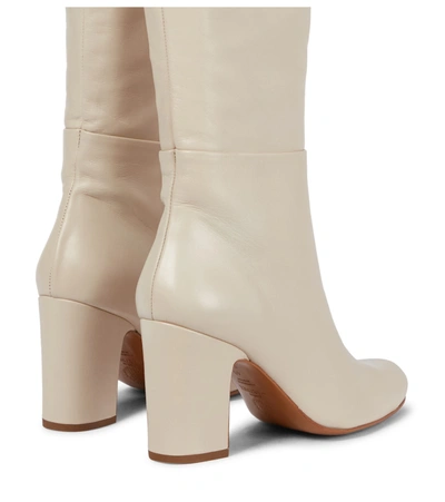 Shop Souliers Martinez Septiembre Leather Boots In Beige