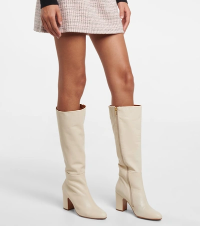 Shop Souliers Martinez Septiembre Leather Boots In Beige