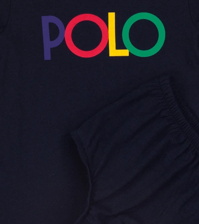 Polo Ralph Lauren Baby Dress And Bloomers Set In 蓝色