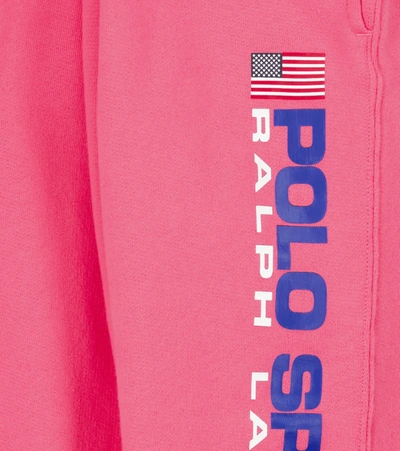 Polo Ralph Lauren Cotton Logo Sweatpants In 粉红色