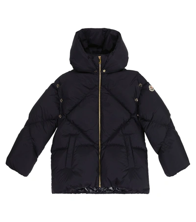 Moncler Gulsen Hooded Nylon Down Jacket In 蓝色