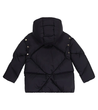 Shop Moncler Gulsen Hooded Down Jacket In 蓝色