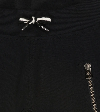 Shop Molo Cotton Sweatpants In 黑色