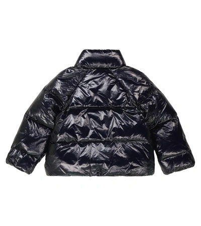 Shop Emporio Armani Quilted Down Puffer Jacket In 蓝色