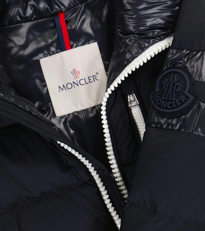 Shop Moncler Delaume Hooded Jacket In 蓝色