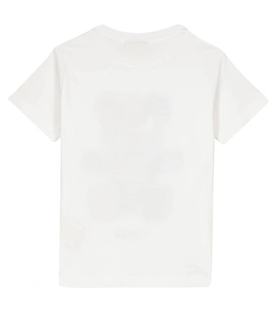 Shop Fendi Printed Cotton Jersey T-shirt In 白色