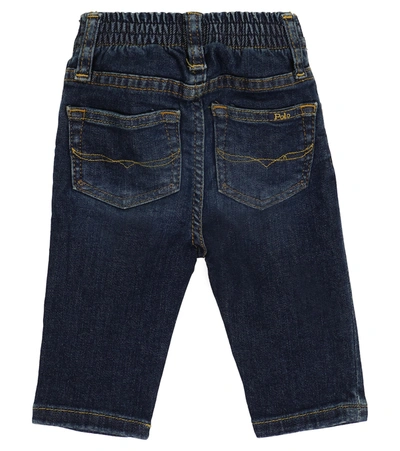 Shop Polo Ralph Lauren Baby Sullivan Stretch-cotton Jeans In Blue