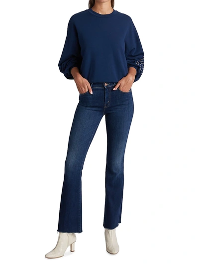 Shop Mother Women's The Weekender Fray Jeans In Home Movies