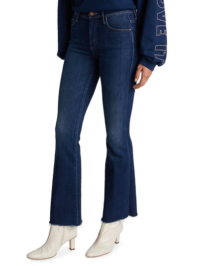 Shop Mother Women's The Weekender Fray Jeans In Home Movies