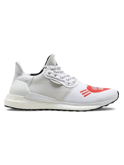 Shop Adidas Originals By Pharrell Williams Men's Human Made Solar Hu Sneakers In White