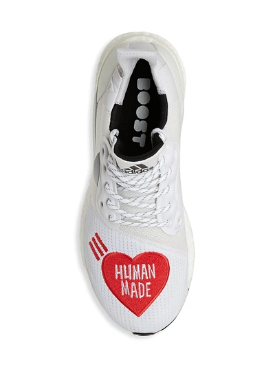 Shop Adidas Originals By Pharrell Williams Men's Human Made Solar Hu Sneakers In White