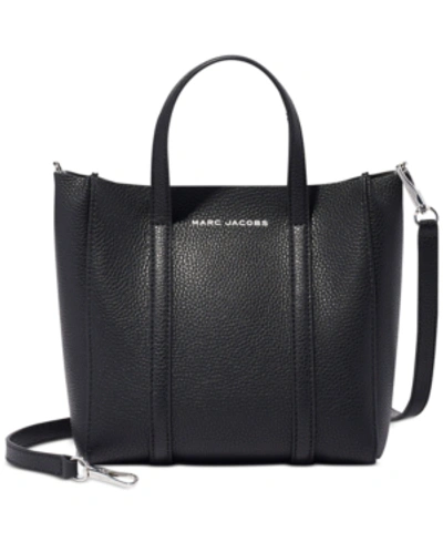 Shop Marc Jacobs Convertible Leather Tote In Black