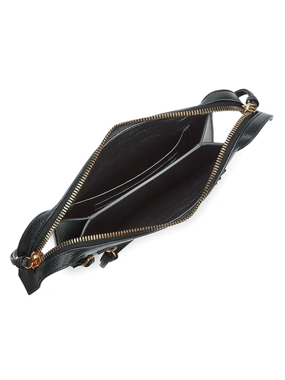 Shop Balenciaga Neo Multi-zip Leather Crossbody Bag In Noir