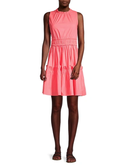 Shop Lilly Pulitzer Elina Stretch Dress In Coral Spritz