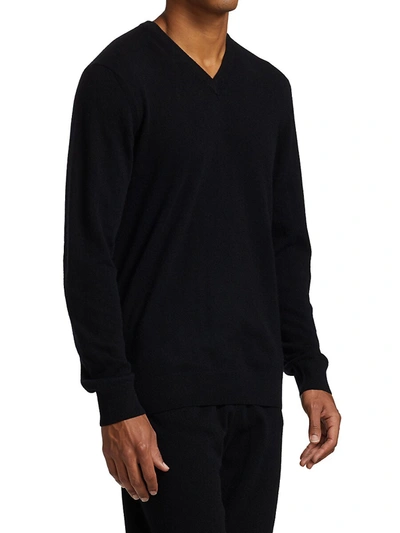 Shop Saks Fifth Avenue Collection V-neck Lightweight Cashmere Sweater In Medium Blue
