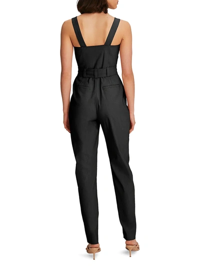 Shop A.l.c Women's Cyprus Linen Jumpsuit In Black