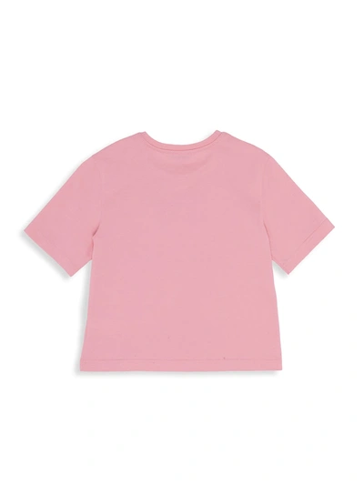 Shop Dolce & Gabbana Little Girl's & Girl's Logo Short-sleeve T-shirt In Pink
