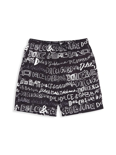 Shop Dolce & Gabbana Little Boy's & Boy's Shorts In Black