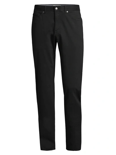 Shop Peter Millar Ultimate Sateen Five-pocket Pant In Black
