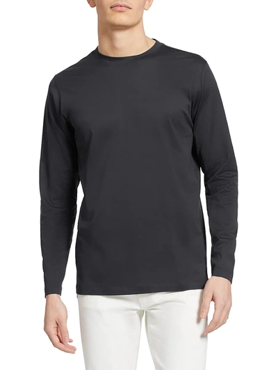 Shop Theory Roy Long Sleeve T-shirt In Seamoss
