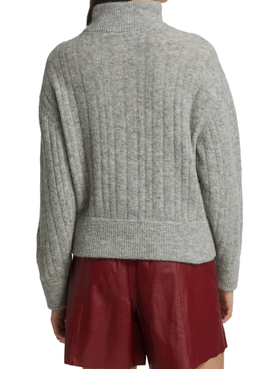 Shop Gestuz Alphagz Half-zip Sweater In Grey