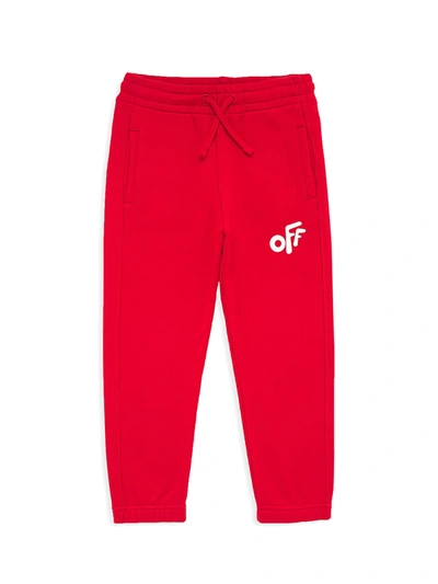 OFF-WHITE LITTLE KID'S & KID'S ROUNDED LOGO SWEATPANTS 400014735133