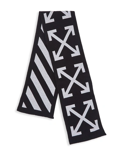 Shop Off-white Kid's Arrows Scarf In Black