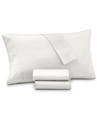 Shop Charter Club Sleep Soft 300 Thread Count Viscose From Bamboo 4-pc. Sheet Set, Full, Created For Macy's In Winter White