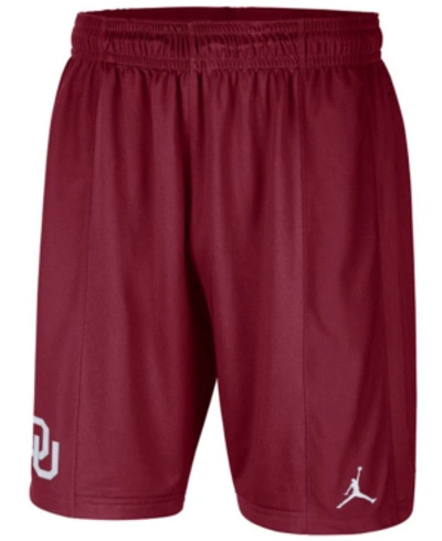 Shop Jordan Oklahoma Sooners Men's Knit Shorts In Crimson