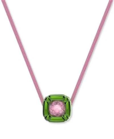 Shop Swarovski Dulcis Necklace In Bright Green