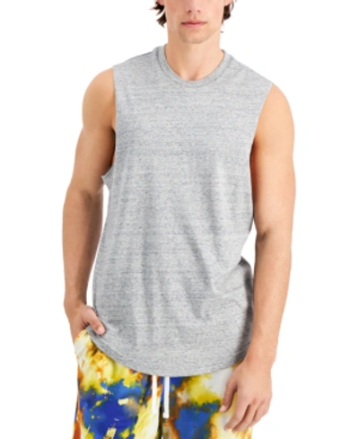 Shop Sun + Stone Men's Solid-color Muscle Shirt, Created For Macy's In Grey