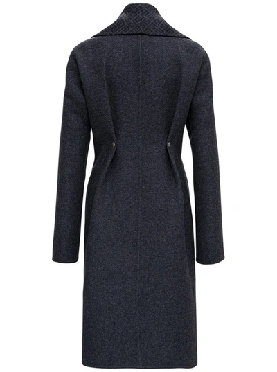 Shop Givenchy Wool And Cashmere 4g Long Coat In Grey