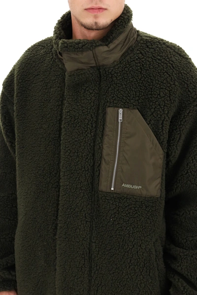 Shop Ambush Fleece Jacket In Green