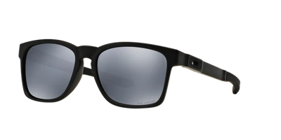 Shop Oakley Man Sunglasses Oo9272 Catalyst® (low Bridge Fit) In Black Iridium Polarized