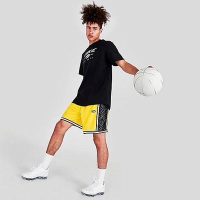 Shop Nike Men's Dri-fit Dna+ Basketball Shorts In Opti Yellow/off Noir