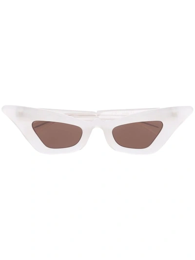 Shop Kuboraum Y7 Oversize-frame Sunglasses In Weiss