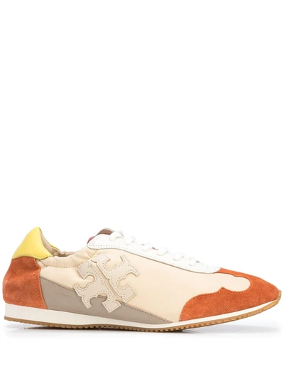 Shop Tory Burch Low-top Lace-up Trainers In Mehrfarbig