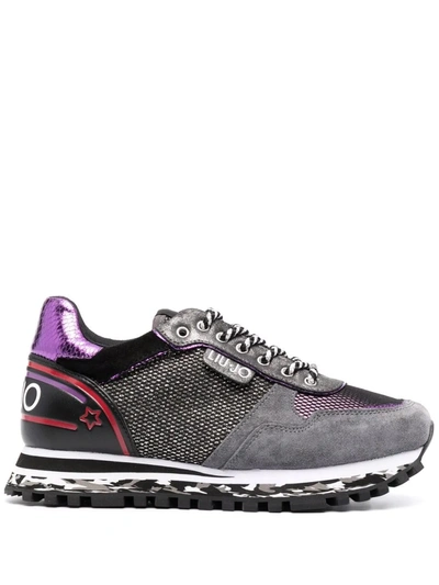 Shop Liu •jo Panelled Low-top Sneakers In Violett