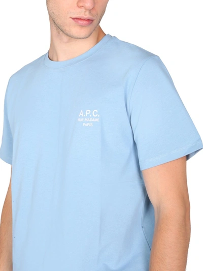 Shop Apc "raymond" T-shirt In Azure