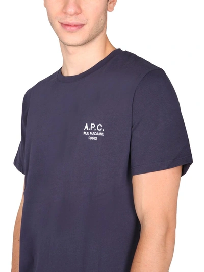 Shop Apc "raymond" T-shirt In Blue