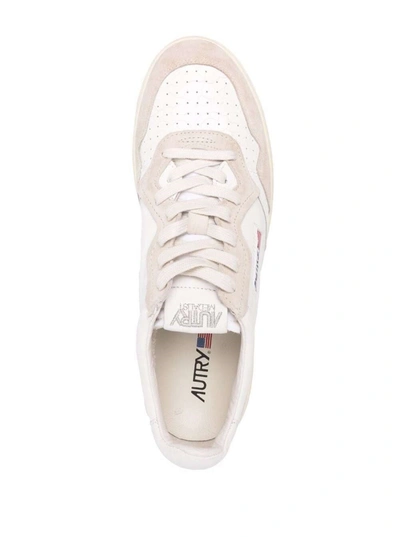 Shop Autry "game Set Match" Leather Sneakers In White