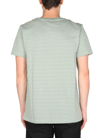 Shop Apc Crew Neck T-shirt In Green