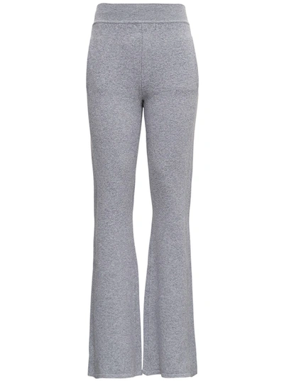 Shop Alberta Ferretti Grey Wool And Cashmere Pants