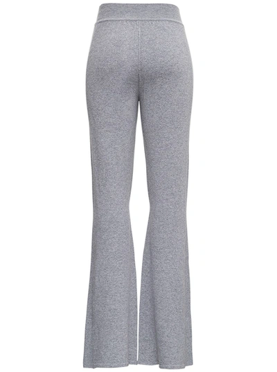 Shop Alberta Ferretti Grey Wool And Cashmere Pants