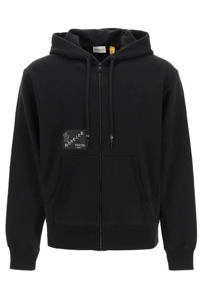Shop Moncler Sweatshirt With Hoodie In Black