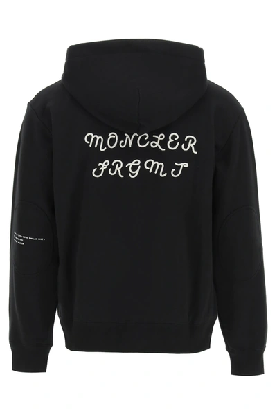 Shop Moncler Sweatshirt With Hoodie In Black