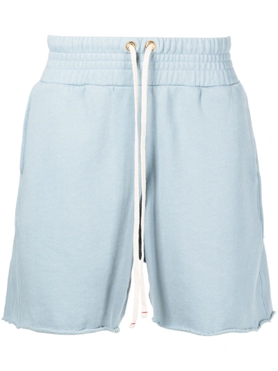 Shop Les Tien Yacht Patch-pocket Cotton Shorts In Blau